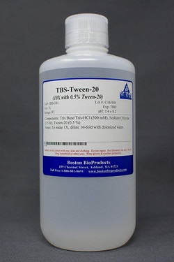 Boston Bioproducts Inc Tris Buffered Saline-Tween, TBST (10X, with 0.5%