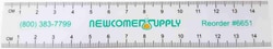 Newcomer Supply Clear Metric Ruler, 15 cm, 10/pack. Flexible Plastic &