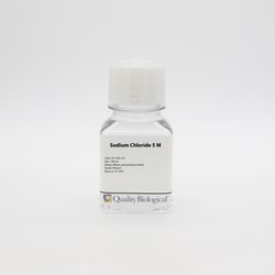 Quality Biological Inc Sodium Chloride 5 M, 500 mL, Quantity: Each of 1