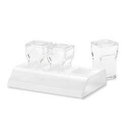 Market Lab Staining Station with 3 Coplin Jars, 8.75 x 6 x 1.75