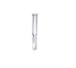 Waters Corp Deactivated Clear Glass Insert, 150 µL Volume, with Polyspring, 100/pk