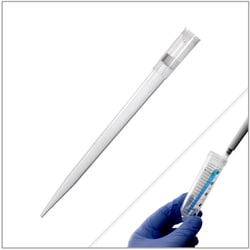 MTC Bio&nbsp;DeepDip Pipette Tips  1500 L Capacity  Extra Length  130mm  Filtered  Sterile  5 Racks of 96 Tips  480/cs