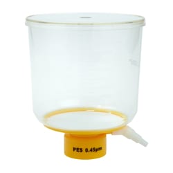Quality Biological Inc ottle Top Filter, 1000ml PES, 0.45um, 24/CS, Quantity: