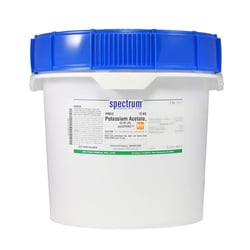 Potassium Acetate, EP, BP, JPE, bioCERTIFIED&trade;, 12 kg, Spectrum Chemical
