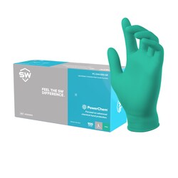 SW Sustainability Solutions PowerChem PC-045-095GR Green 3.5 mil Neoprene Exam Gloves 2X-Large | Buy Online | SW&trade; Sustainability Solutions | Fisher Scientific