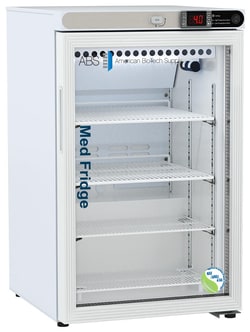ABS&nbsp;Freestanding Undercounter Pharmacy Refrigerator with Glass Door