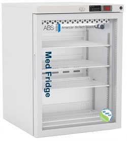 ABS&nbsp;Freestanding Undercounter Pharmacy Refrigerator with Glass Door
