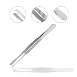 Surgical Design&trade;&nbsp;Flat-Tip Laboratory Forceps - (Offset or Straight)