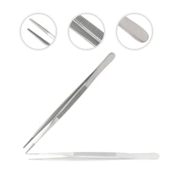 Surgical Design&trade;&nbsp;High Precision Straight Broad Strong Point Tweezers/Forceps