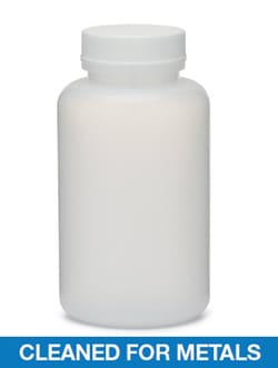 Qorpak Natural HDPE Wide Mouth Round Bottles, Cleaned for Metals 500 mL | Buy Online | Qorpak&trade; | Fisher Scientific
