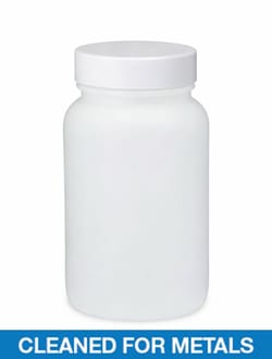 Qorpak Natural HDPE Wide Mouth Round Bottles, Cleaned for Metals 120 mL | Buy Online | Qorpak&trade; | Fisher Scientific