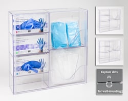 Poltex PPE Station-GB Holder, Wall Mount
