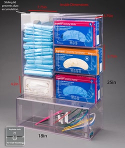 Poltex&nbsp;PPE Station with Goggle Bin