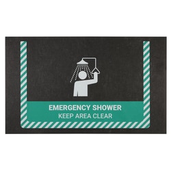 PIG™ Emergency Shower Safety Message Grippy™ Floor Mat