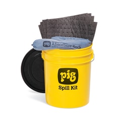 New Pig Spill Kit in High - Visibility Economy Container
