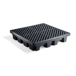 PIG 4-Drum Poly Spill Containment Pallet:Facility Safety and Maintenance:Spill
