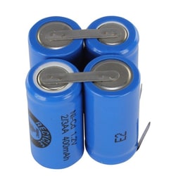 Pipette Supplies, Inc. 4 cell battery pack 1.2V Ni-Cd, 400mAh, Quantity: