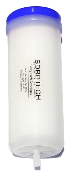 Sorbent Technologies Inc Purity Flash Cartridges, Granular Silica Gel, Premium Rf, 60A, 20-45um, 220g, 6/pk