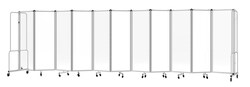 National Public Seating Room Divider, 11 Sections, Clear Acrylic Panels Gray | Buy Online | National Public Seating | Fisher Scientific