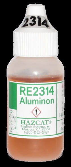 Haztech Systems, Inc RE2314 Aluminon Hazcat Reagent - 1oz Dropper Bottle,