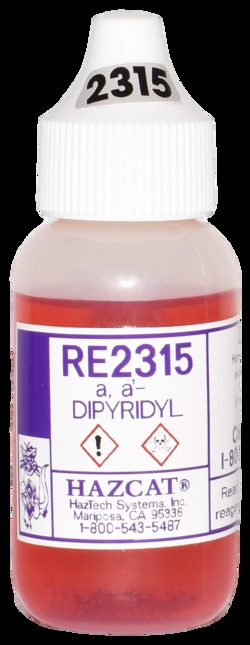 Haztech Systems, Inc RE2315 a, a-Dipyridyl Hazcat Reagent - 1oz Dropper