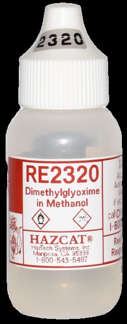 Haztech Systems, Inc RE2320 Dimethylglyoxime Hazcat Reagent - 1oz Dropper