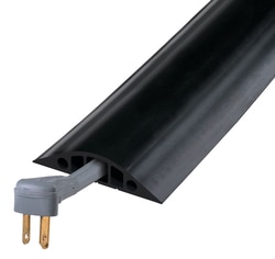 Checkers 3-Channel Rubber Duct Office Cable Protector