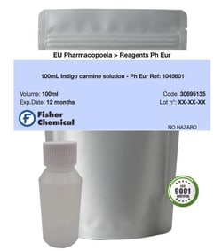 Indigo Carmine Solution - Ph Eur Ref: 1045601, Fisherbrand&trade;