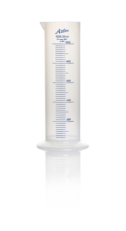Probeta de forma achaparrada de polipropileno Azlon 1000 ml | Buy Online | Azlon | Fisher Scientific
