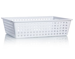 Azlon Low-Form Basket Dimensions: 400L x 300W x 100mmH | Buy Online | Azlon | Fisher Scientific