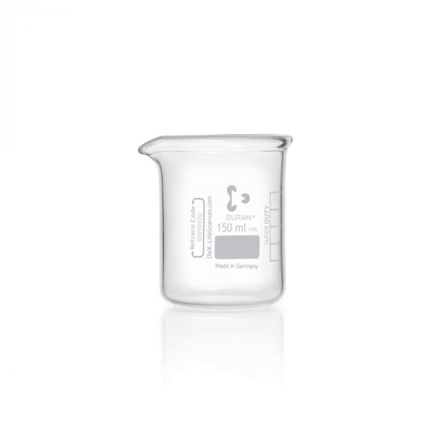 DWK Life Sciences&nbsp;DURAN&trade; SUPER DUTY Beaker, Low Form, With Spout, With Reinforced Rim