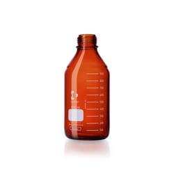DWK Life Sciences DURAN™ GL 45 Amber Laboratory Glass Bottles w/o Screw-cap and Pour Ring