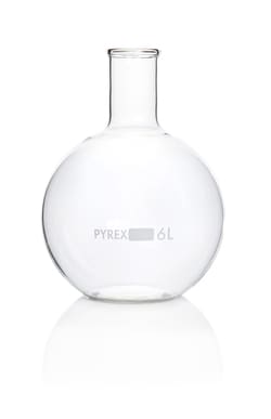 Pyrex Enghalskolben mit flachem Boden aus Borosilikatglas 6000 ml | Buy Online | Pyrex | Fisher Scientific