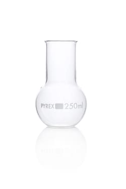 Pyrex Borosilicate Glass Wide Neck Flat Bottom Boiling Flask 250 mL | Buy Online | Pyrex | Fisher Scientific