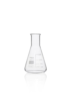 Pyrex&trade; Borosilicate Glass Narrow Neck Erlenmeyer Flask