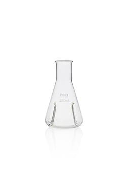Pyrex&trade; Erlenmeyerkolben aus Borosilikatglas mit Schikanen