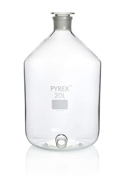 Pyrex Aspirator Bottle with Ground Glass Side Socket And Stopper 20,000 mL | Buy Online | Pyrex | Fisher Scientific