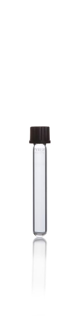 Pyrex Borosilicate Glass Round Bottom Culture Tube with Screw Cap 9 mL | Buy Online | Pyrex | Fisher Scientific