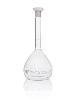 Pyrex&trade; Borosilikatglas Klasse A m&aring;lekolbe
