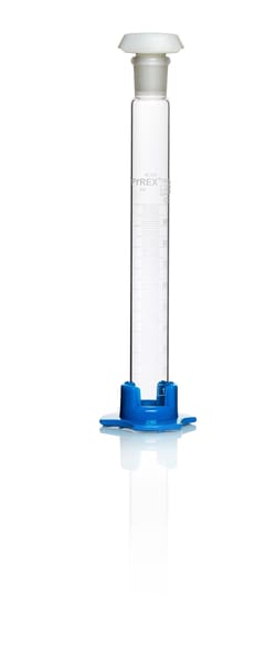 Pyrex Glass Cylinder with Polyethylene Stopper and Detachable Foot 100 mL | Buy Online | Pyrex | Fisher Scientific