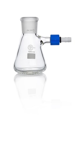 Quickfit&trade; Vakuum-Saugflasche aus Borosilikatglas mit Gewindeanschluss und Hülsenschliff