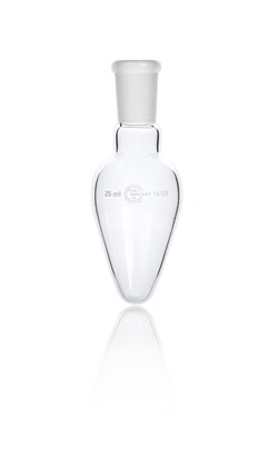Quickfit Borosilicate Glass Single Neck Pear Shaped Flask 25 mL | Buy Online | Quickfit | Fisher Scientific
