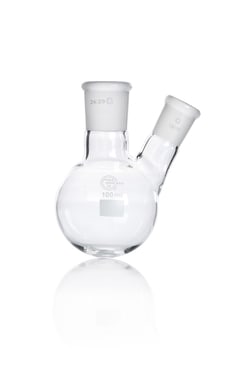 Quickfit Two-Neck Round-Bottom Glass Flask 100 mL | Buy Online | Quickfit | Fisher Scientific