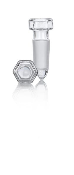 Bouchon en verre soufflé creux hexagonal Quickfit 14/23 | Buy Online | Quickfit | Fisher Scientific