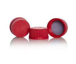 Pyrex Thermoplastic Polyester Screw Caps with PTFE-Faced Liner 45 mm | Buy Online | Pyrex&trade; | Fisher Scientific