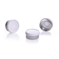 DWK Life Sciences Wheaton™ Unlined Flip Cap Aluminum Seals White