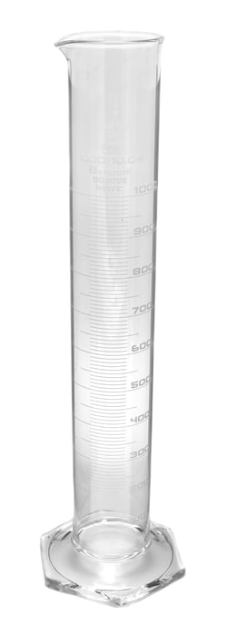 Eisco&trade;&nbsp;Class B Hexagonal Base Glass Graduated Cylinders