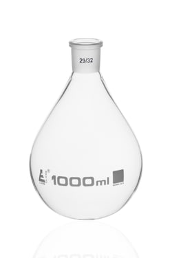 Eisco Glass Evaporating Flasks Capacity: 1000 mL; Socket Joint: 29/32:Flasks,