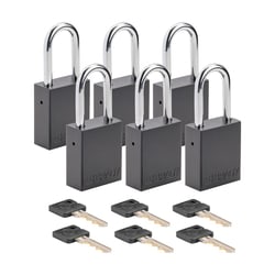 Brady™ Velocity™ Aluminum Lockout Padlocks, Keyed Alike