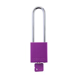 Brady Velocity Alum Padlock 3 in. Stl Shkl KA 3/Pk. Purple | Buy Online | Brady&trade; | Fisher Scientific